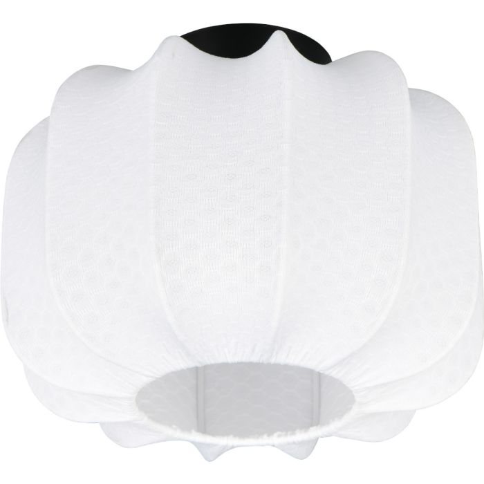 Casalum Madleine R61971001 plafonniere van wit textiel