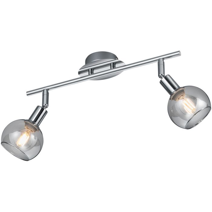 Trio Brest R80592006 chromen spot met rookglas