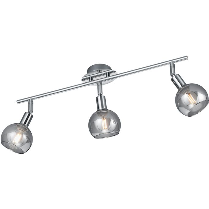 Trio Brest R80593006 chromen spot met rookglas