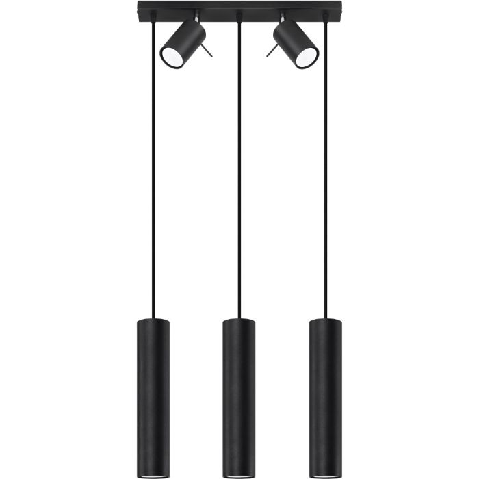 Sollux Ring SL.1099 mat zwarte hanglamp