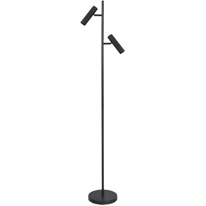 Freelight Undici S3702Z zwarte vloerlamp met twee spots voor 35mm GU10 lampen
