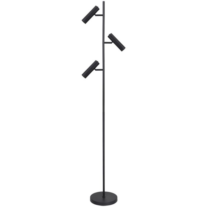 Freelight Undici S3703Z zwarte vloerlamp met drie spotjes voor 35mm GU10 lampen
