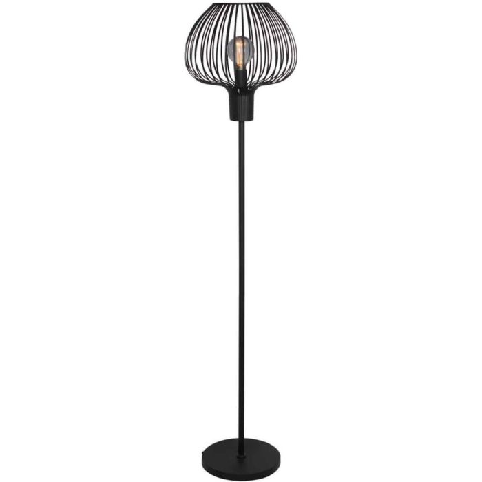 Vloerlamp Arraffone S8338Z zwart metalen vloerlamp