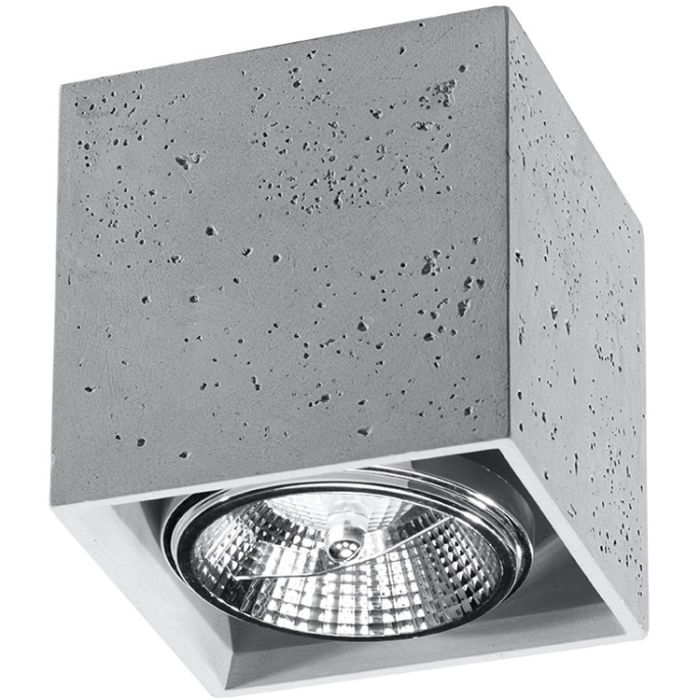 Plafondlamp Valde beton 14cm