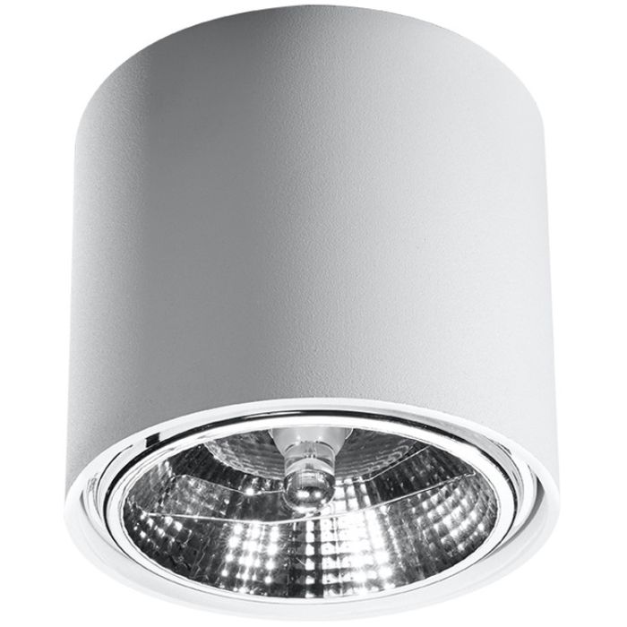 Sollux Tube SL.0695 witte plafondlamp AR111 ES111
