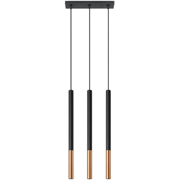 Sollux Mozaica SL.0889 zwart met koper hanglamp