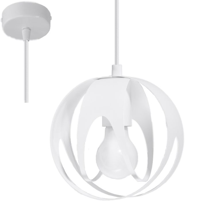 Sollux Tulos SOL1083 mat witte hanglamp
