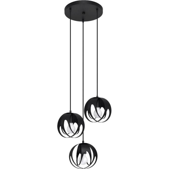 Sollux Tulos SOL1088 mat zwarte hanglamp
