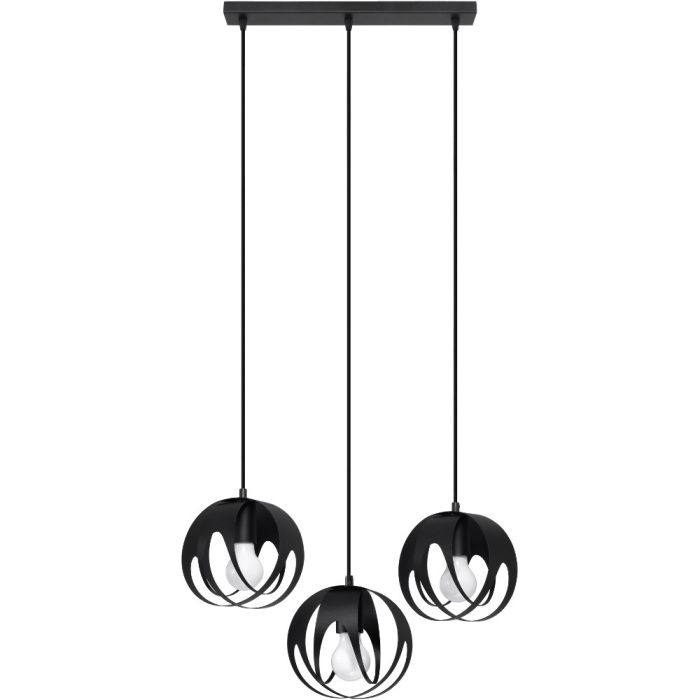 Sollux Tulos SOL1089 mat zwarte hanglamp