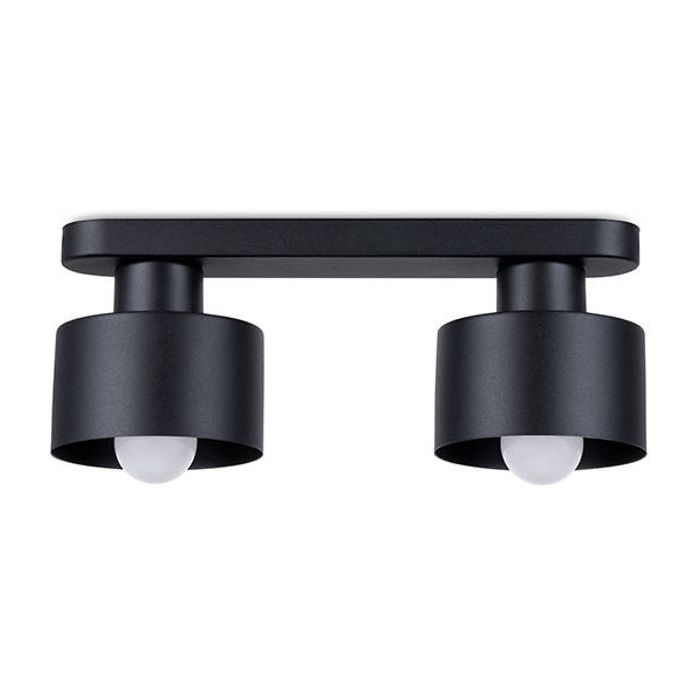 Sollux Savar SL.1130 mat zwarte plafondlamp