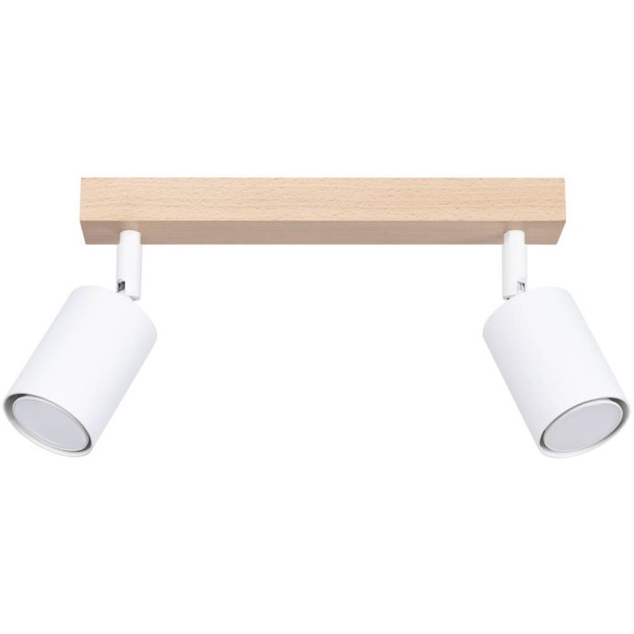 Sollux Verdo SL.1286 witte spot van hout en metaal