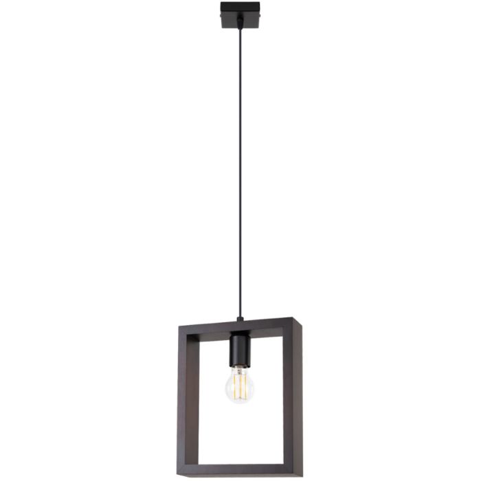 Sollux Aries SL.1311 wenge kleurige rechthoekige hanglamp
