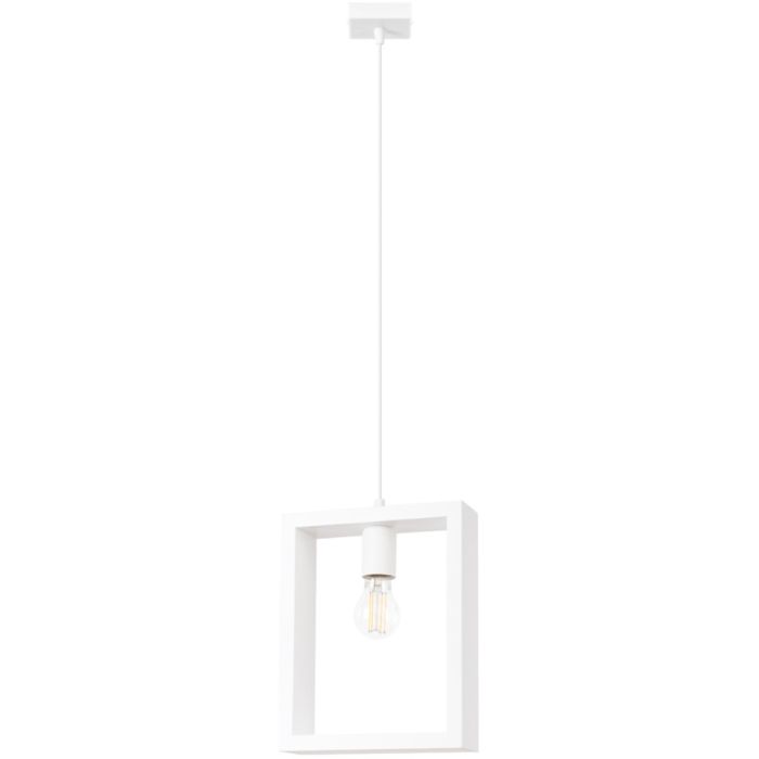 Sollux Aries SL.1312 witte rechthoekige hanglamp