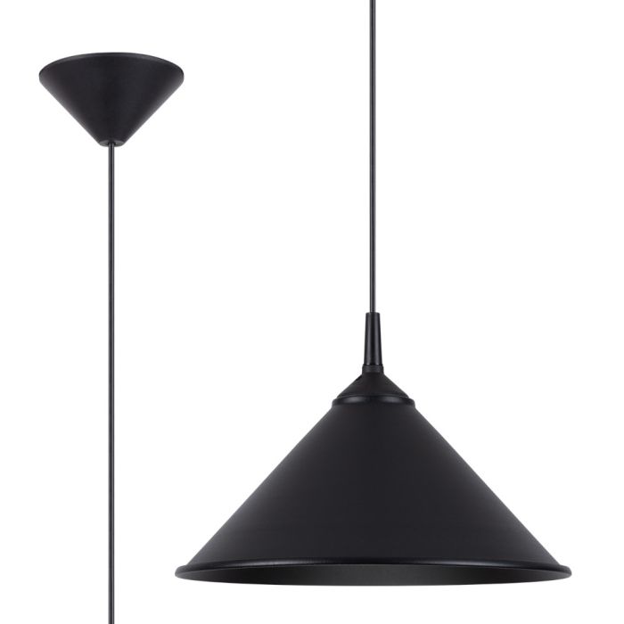 Sollux Zuma SL.1326 zwart metalen hanglamp