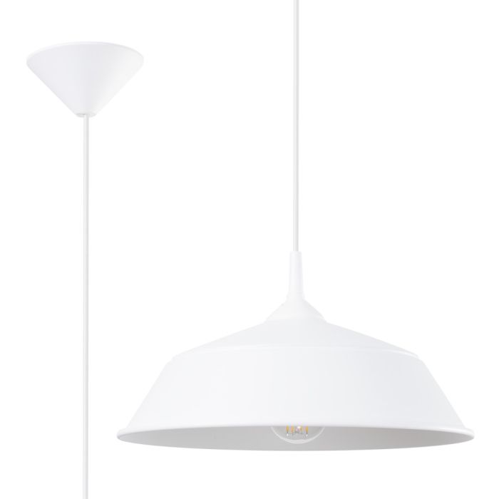 Sollux Frika SL.1327 wit metalen hanglamp