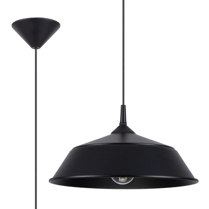Sollux Frika SL.1328 zwart metalen hanglamp