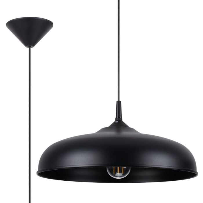 Sollux Gina SL.1330 zwart metalen hanglamp
