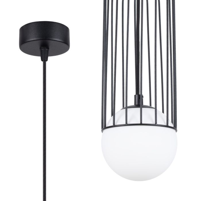Sollux Brina SL.1332 zwarte hanglamp
