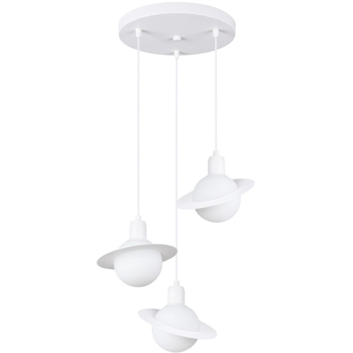 Sollux Hyperion SL.1357 witte hanglamp planeten