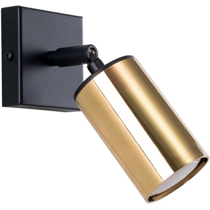 Sollux Winx SL.1382 gouden spot met zwarte wandplaat