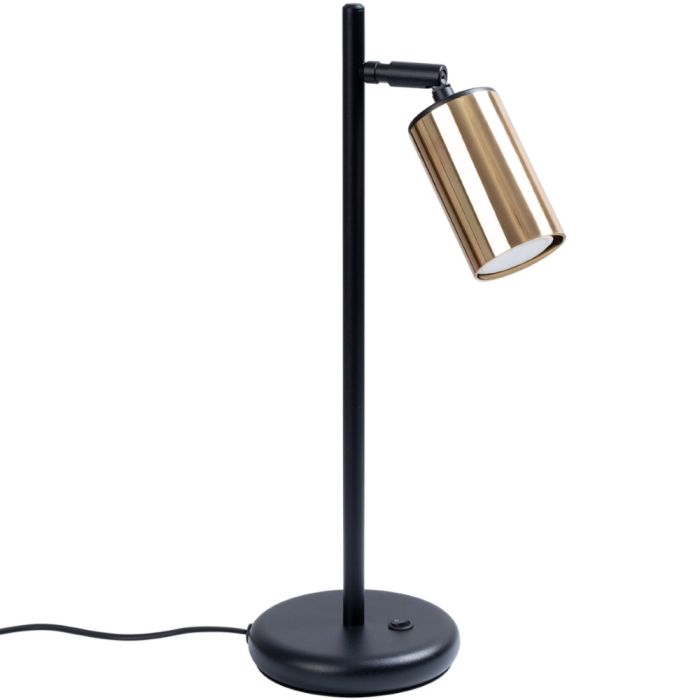 Sollux Winx SL.1389 zwarte tafellamp met gouden spot