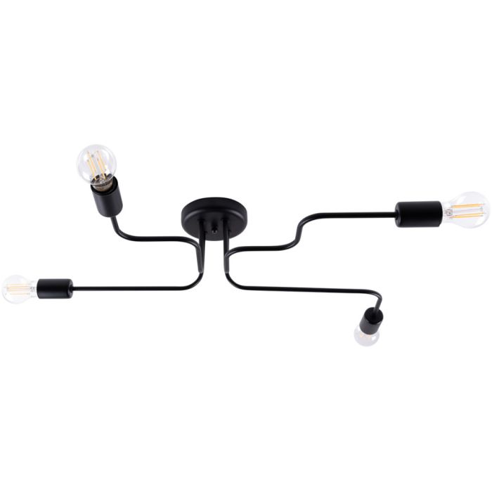 Sollux Vector SL.1446 zwarte plafondlamp