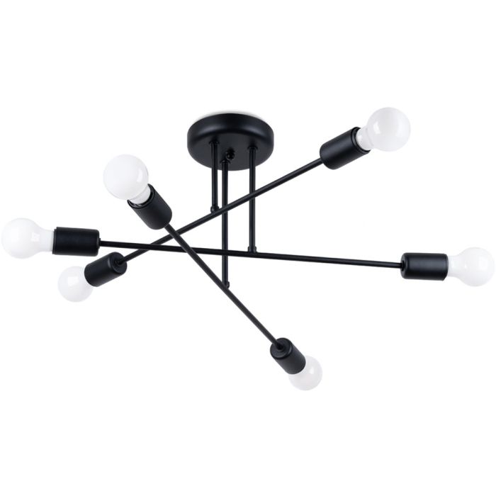 Sollux Norah SL.1453 zwarte plafondlamp