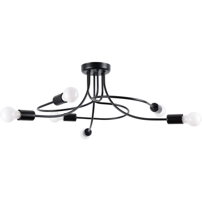 Sollux Levar SL.1456 zwarte plafondlamp