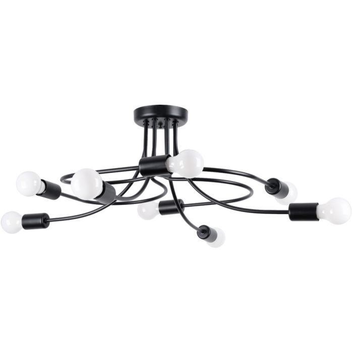 Sollux Levar SL.1457 zwarte plafondlamp