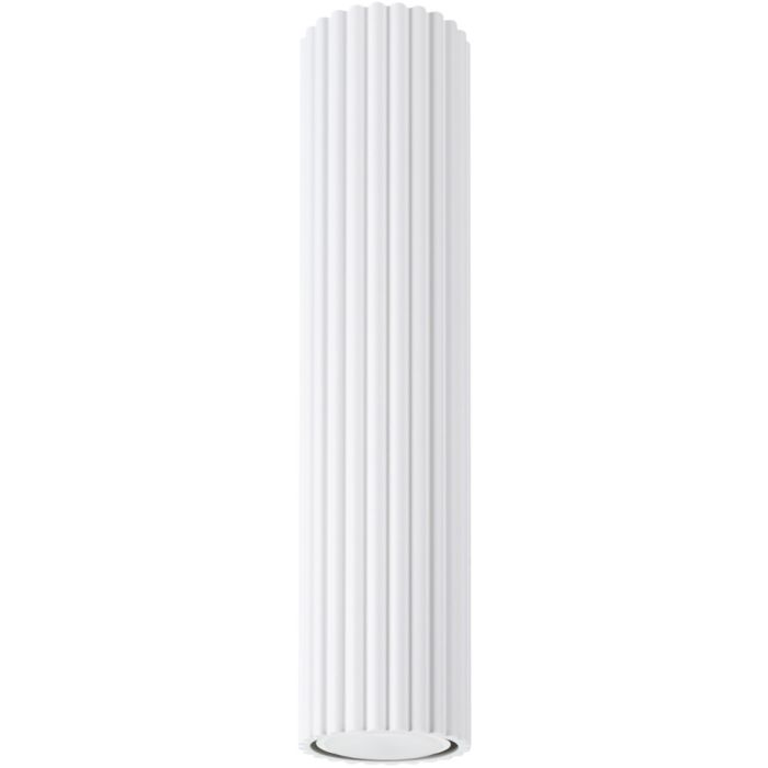 Sollux Karbon SL.1532 witte geribbelde plafondlamp