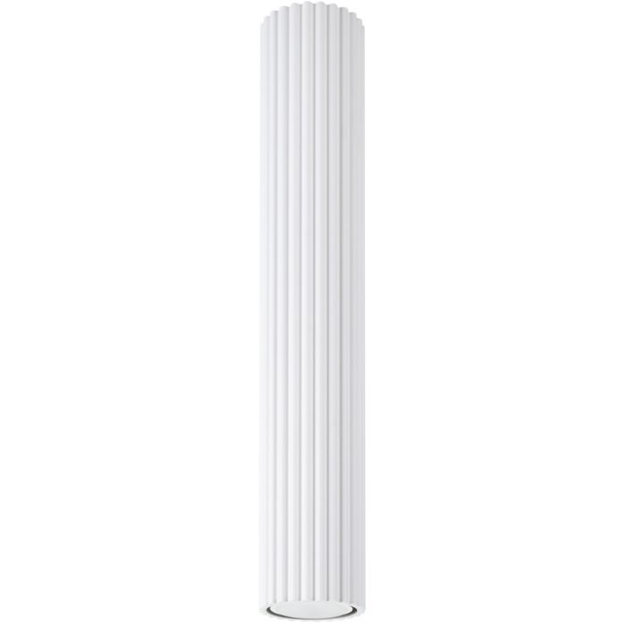 Sollux Karbon SL.1533 witte geribbelde plafondlamp