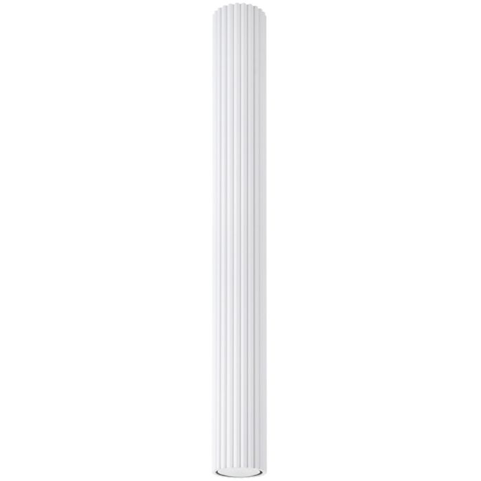 Sollux Karbon SL.1534 witte geribbelde plafondlamp