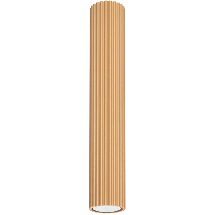 Sollux Karbon SL.1552 goudkleurige geribbelde plafondlamp