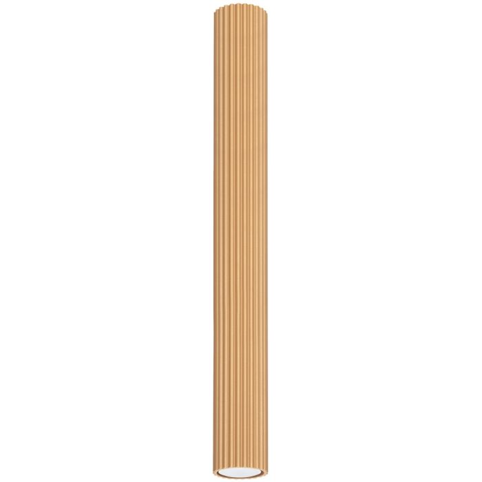 Sollux Karbon SL.1553 goudkleurige geribbelde plafondlamp