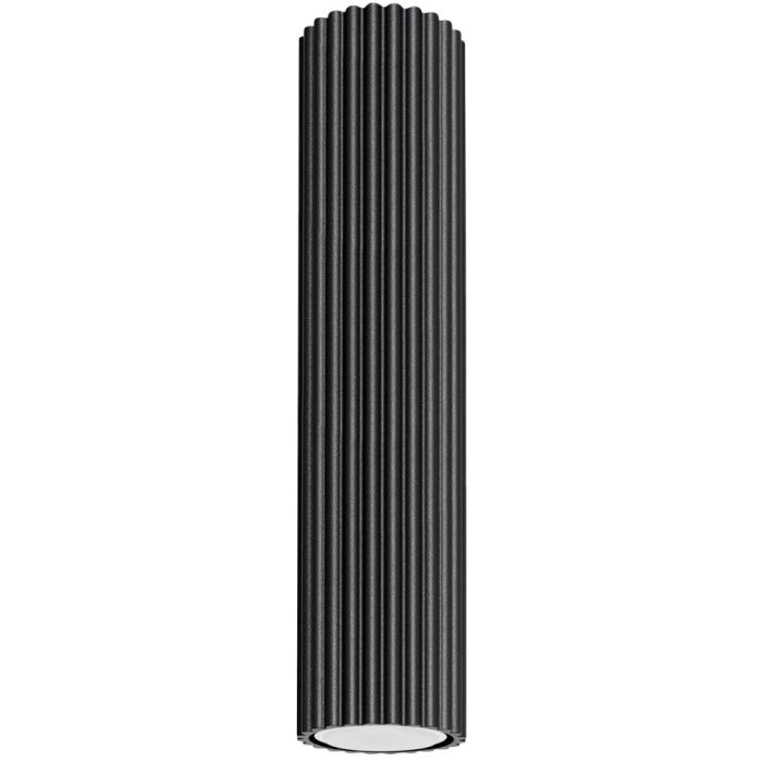 Sollux Karbon SL.1570 zwart geribbelde plafondlamp