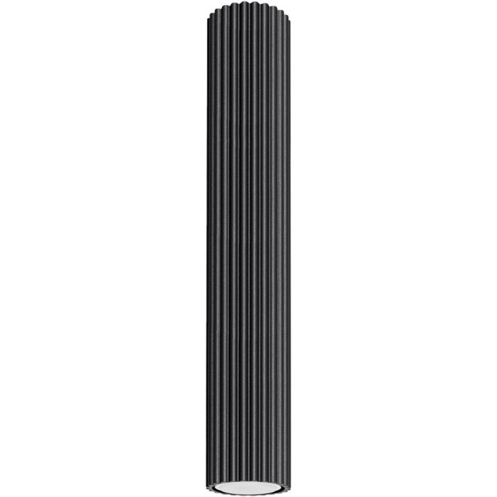 Sollux Karbon SL.1571 zwart geribbelde plafondlamp