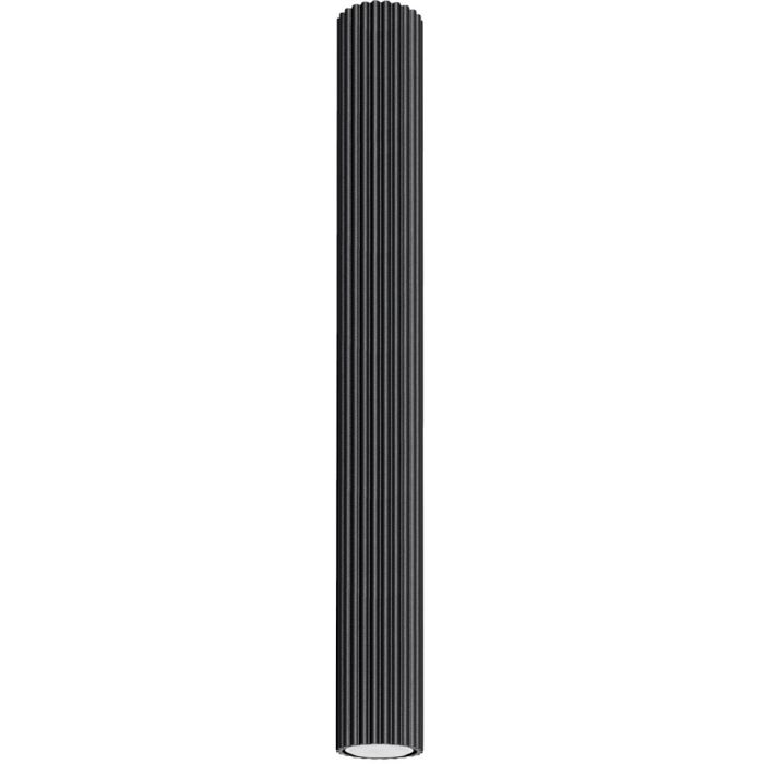 Sollux Karbon SL.1572 zwart geribbelde plafondlamp