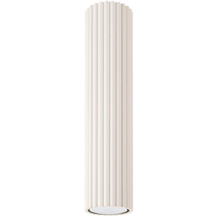 Sollux Karbon SL.1589 beige geribbelde plafondlamp