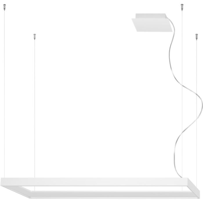Thoro Tuula witte rechthoekige hanglamp