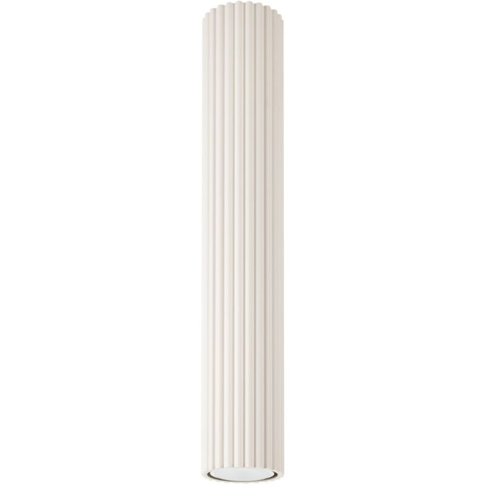 Sollux Karbon SL.1590 beige geribbelde plafondlamp