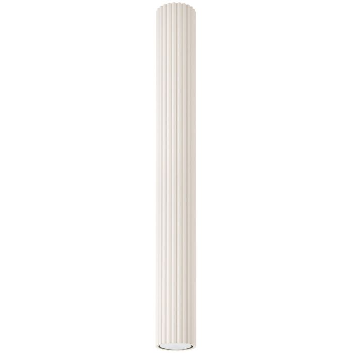 Sollux Karbon SL.1591 beige geribbelde plafondlamp