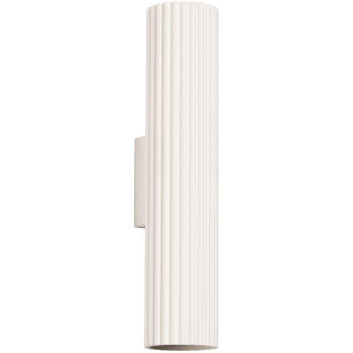 Sollux Karbon SL.1596 beige geribbelde updown wandlamp