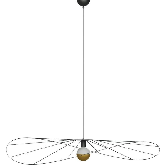 Thoro Eskola TH.011CZ zwarte hanglamp van draadstaal