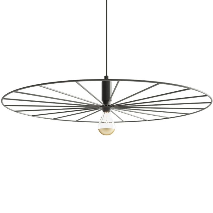 Thoro Sirkel TH.146 zwarte hanglamp van draadstaal