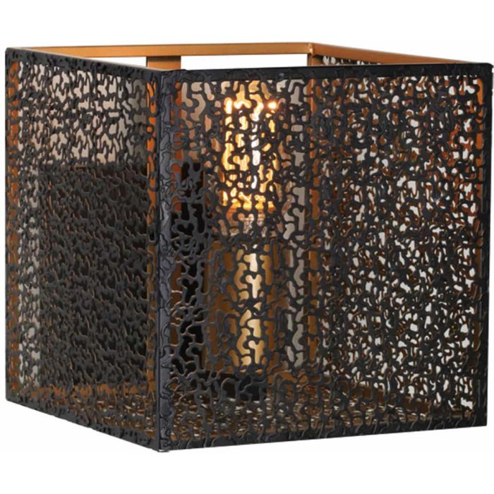 Freelight Avola zwart gouden wandlamp
