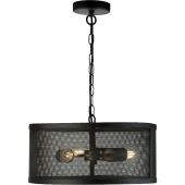 Searchlight SL-12483-3BK Hanglamp Fishnet zwart 45cm 