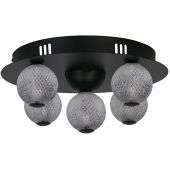 Searchlight SL-20923BK Plafonniere Asteroid zwart 33cm