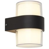 Searchlight SL-25123-2BK Wandlamp Pittsburgh zwart 13cm