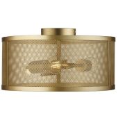 Searchlight SL-2843-3GO Plafondlamp Fishnet goud 45cm