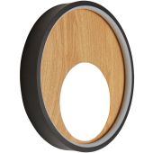 Searchlight SL-36303-1BK Wandlamp Curio hout 30cm